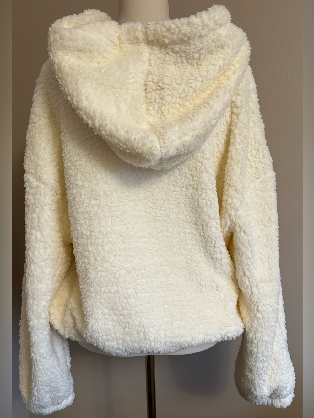 NWT - Cider Fleece Floral Crochet Hoodie - Picture 10 of 12